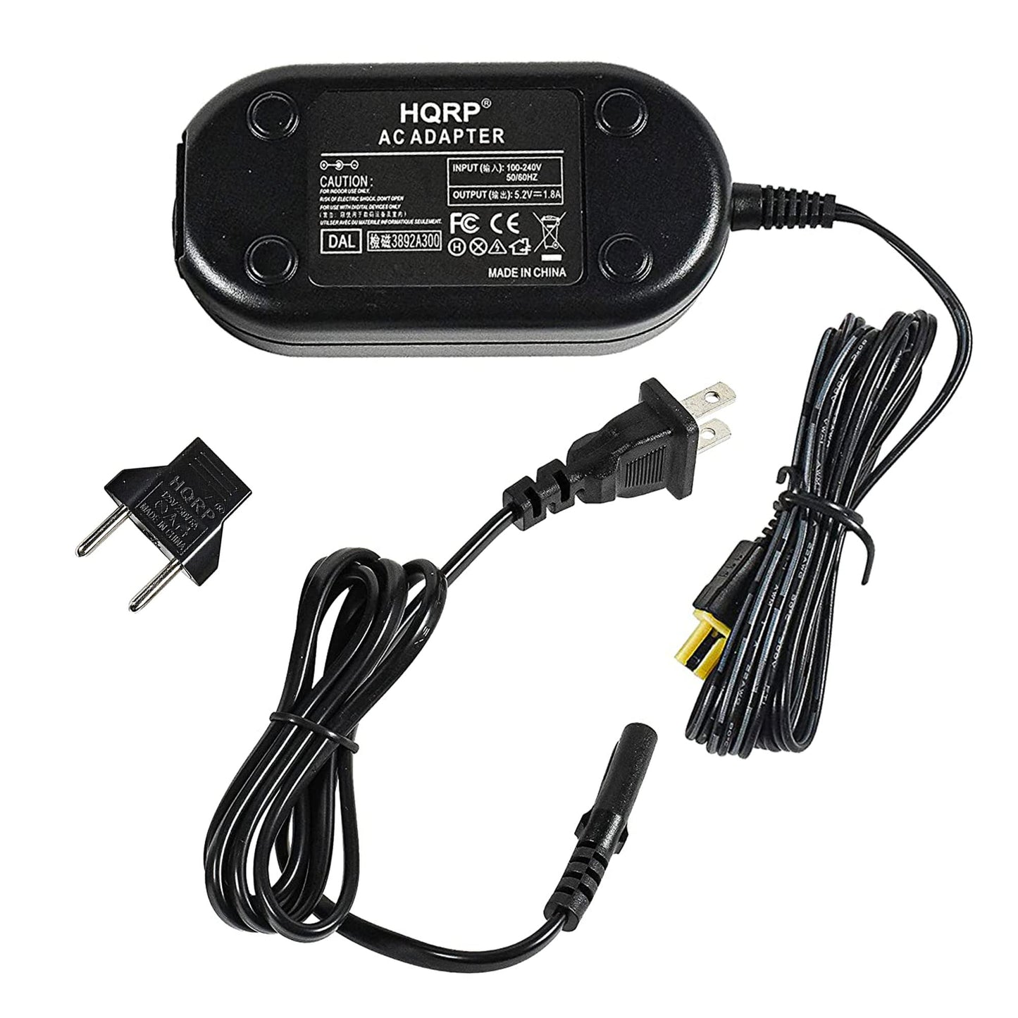 HQRP AC Adapter Charger Compatible with JVC GZ-MG750 GZ-MG750AUS GZ-MG750BUS GZ-MG750RUS GZ-MG750U GZ-HM350 GZ-HM545 GZ-HM965 GZ-HM970 GZ-HM990…
