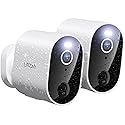litokam Security Cameras Wireless Outdoor, 2K Battery Powered Outdoor Camera Wireless with Full Color Night Vision, PIR Motion Detection, 2.4G WiFi