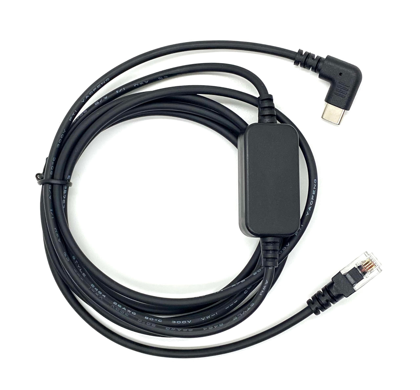 Uniden USB-C to RJ11 Power Cord for Radar Detectors Including R8w, R8, R7, R4w, R4, R3, DFR9, DFR8, DFR7 & Additional Models.