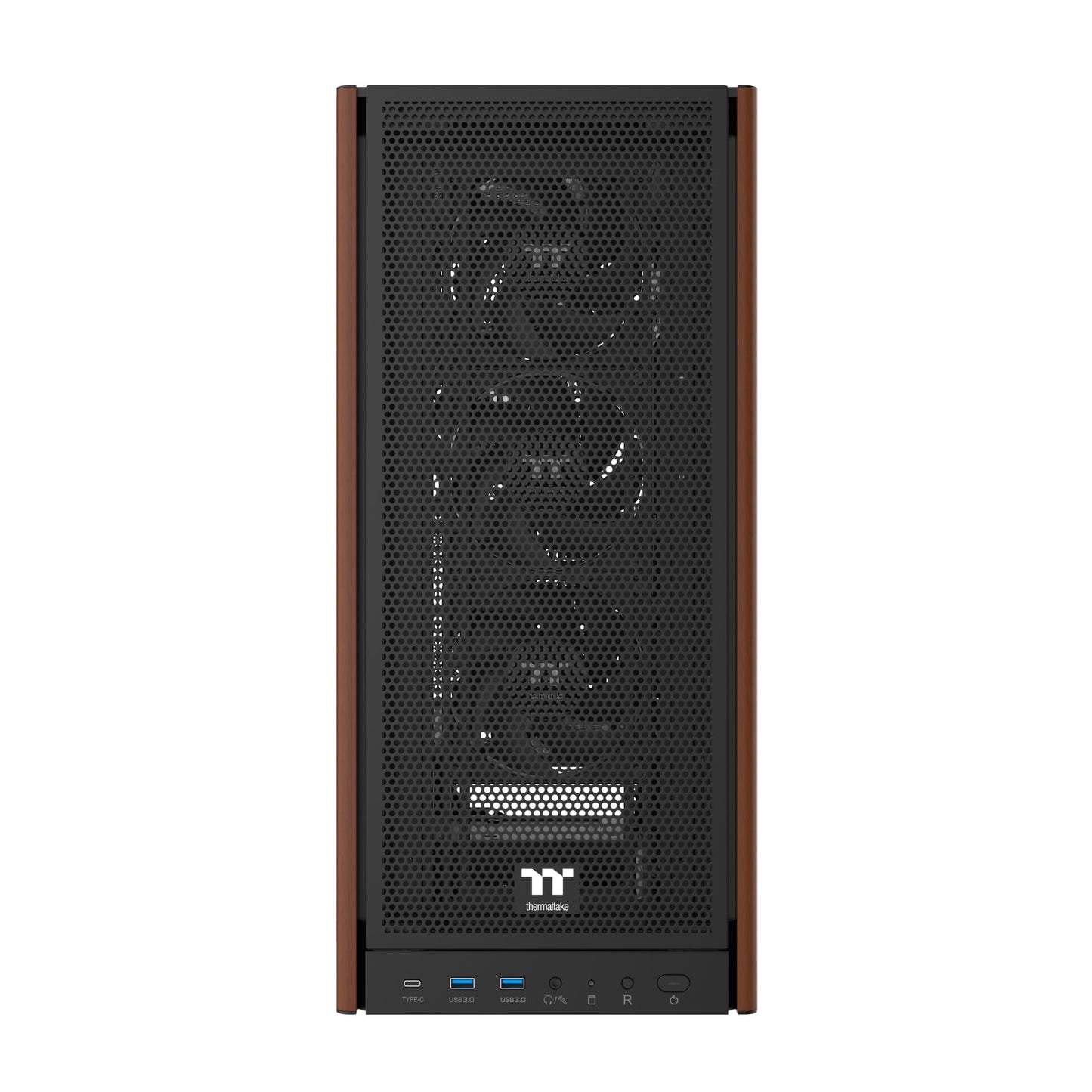 Thermaltake S370 WS; Mid Tower; Wood Front Trim; 4x120mm Fans Included; 410mm GPU Clearance;up to E-ATX; Hidden Connector Support (ATX/mATX); Vertical