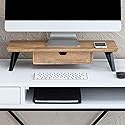 Anji Mountain Monitor Stand - Desktop Organizer & Laptop Riser, Ergonomic Monitor Riser, Space-Saving Monitor Stand for Desk, Durable Construction