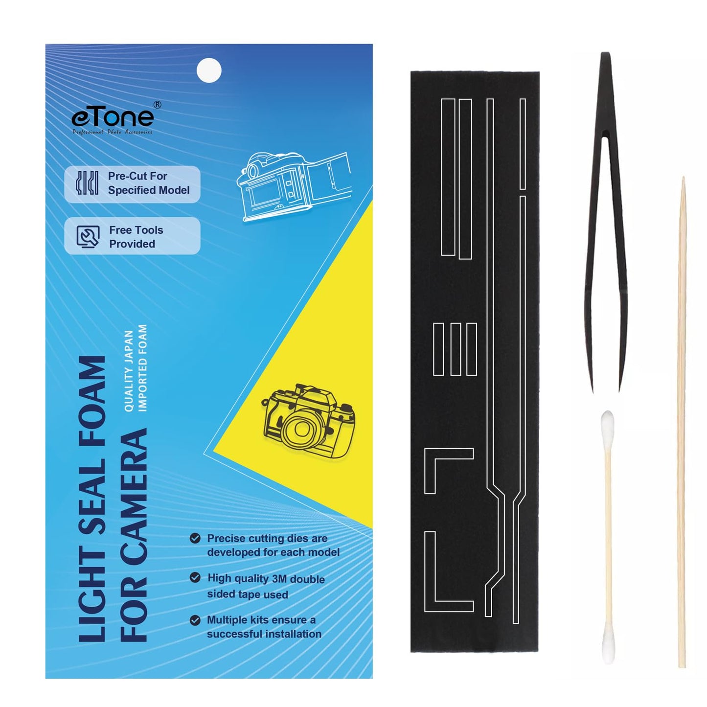 PreCut Light Seal Foam Sponge Kit Repair for Canon AE-1/AE-1 Program Film Camera