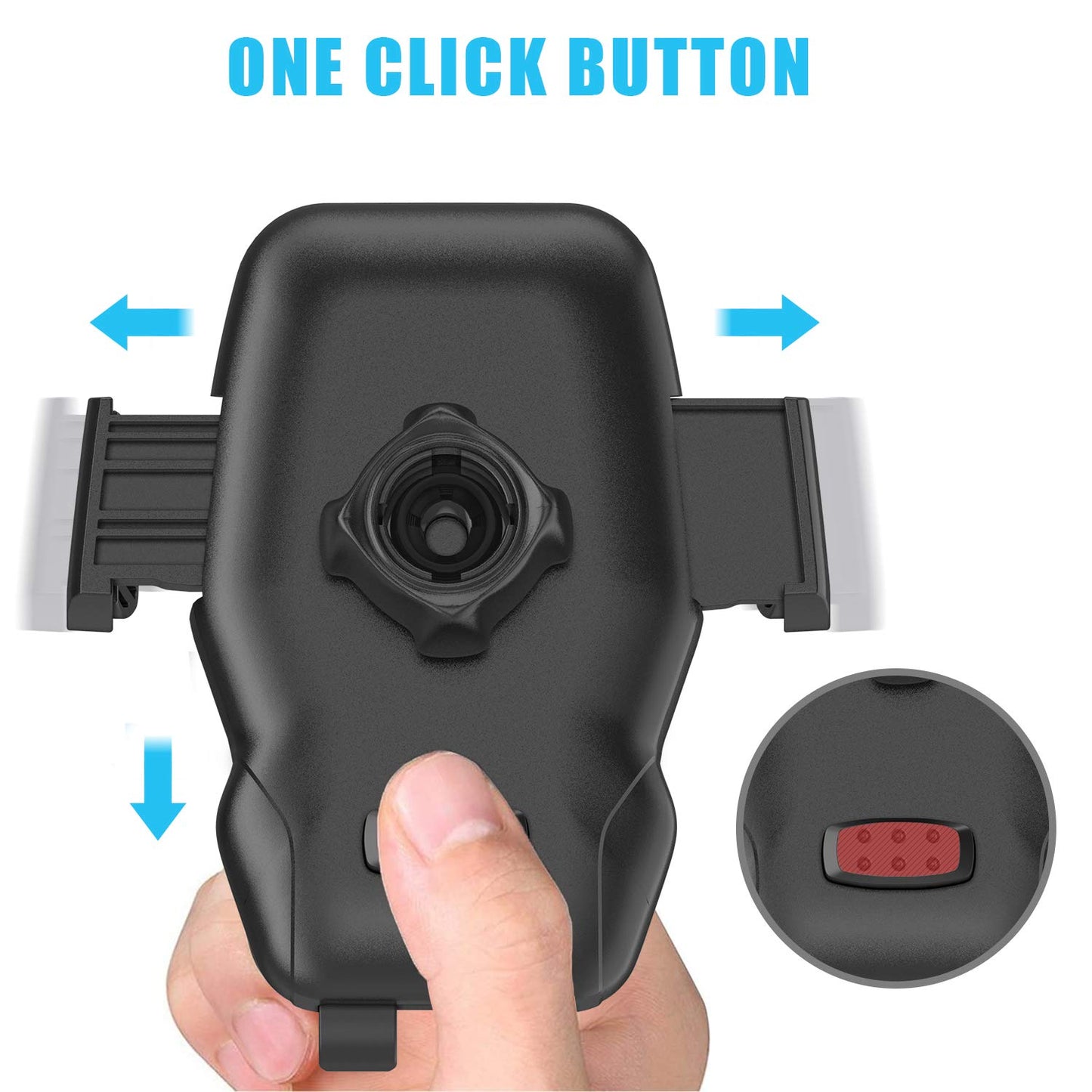 WixGear Universal Car Phone Mount CD Slot Car Mount Holder with New Gravity Self-Locking Design Mount, Compatible with All Phones (New Self-Locking)