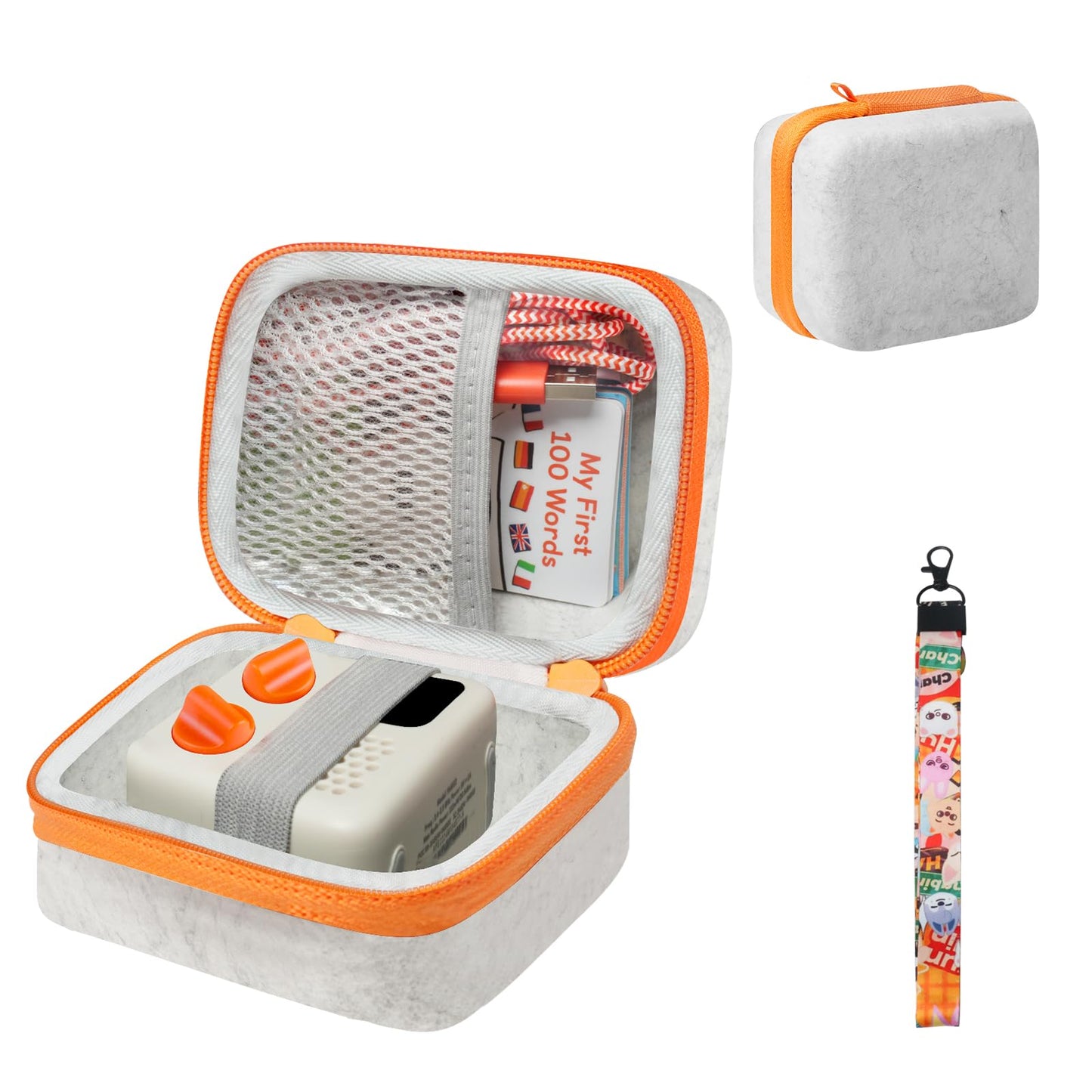 sarlar Travel Case for Yoto Mini (2024 Edition), Hard Carrying Case with Odor-Free Felt Fabric for Children, Accessories kids Audio Music player, Up