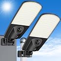Adewalk Solar Lights Outdoor,Motion Sensor Solar Street Lights,IP65 Waterproof Solar Lights,Solar Outdoor Lights for Yard,Garage and Pathway 2Pack