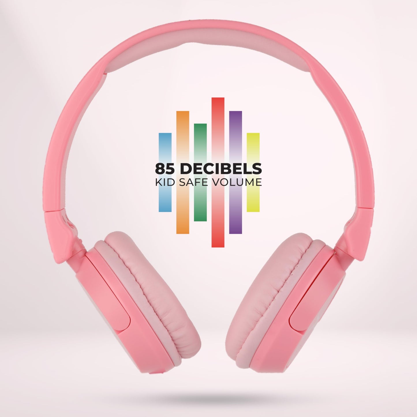 Altec Lansing - Kid Safe 2-in-1 Bluetooth Headphones, Safe Volume Limiting, Foldable Design, Enjoy Audio and Protect Your Child's Hearing (Pink)