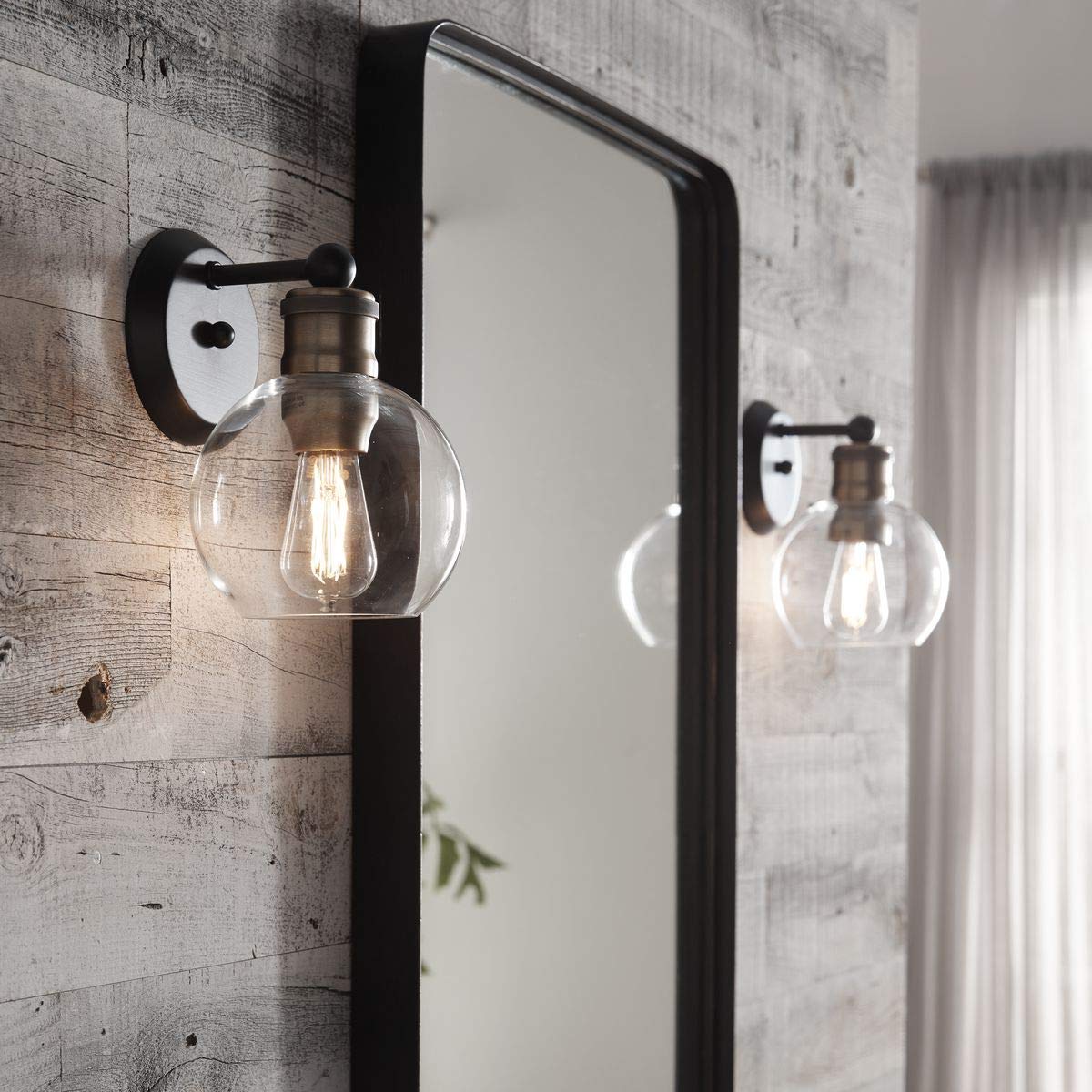 Progress Lighting P300049-020 Hansford Bath & Vanity, 1-Light, Antique Bronze