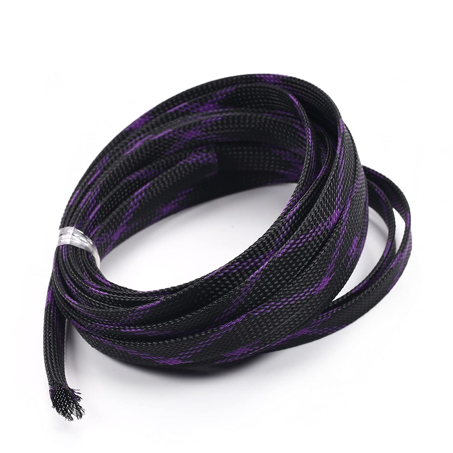 Othmro 16.4ft Length PET Flexible Braided Cable Sleeves 0.47in Width Wire Loom Sleeving and Organizers Flexible Wire Mesh Sleeves for TV Audio PC