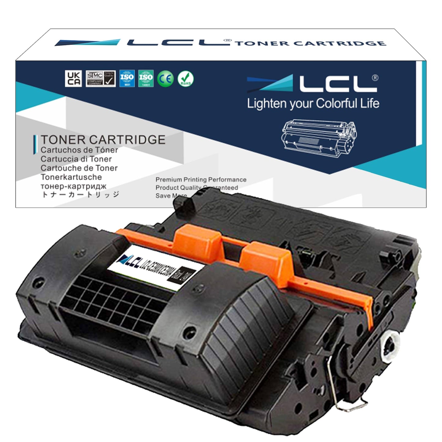 LCL Compatible 90X 24000 Pages Toner Cartridge Replacement for HP 90X CE390X Work for M4555MFP M602n M602dn M602x M603 M603n M603dn M603xh LaserJet