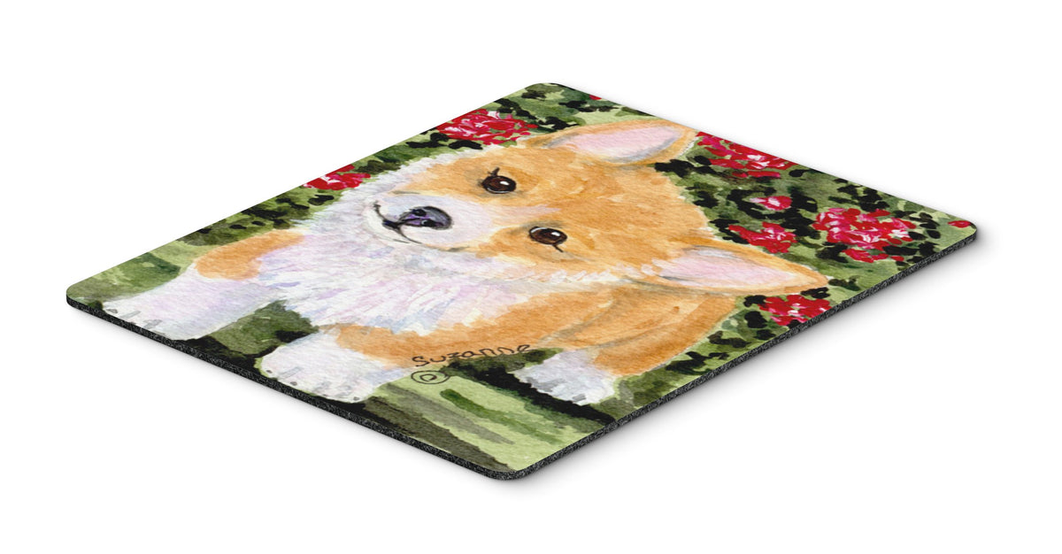 Caroline's Treasures SS8823MP Corgi Mouse Pad, Hot Pad or Trivet for Home Office Gaming Working Computers Laptop Mouse Mat,Washable Large Mousepad