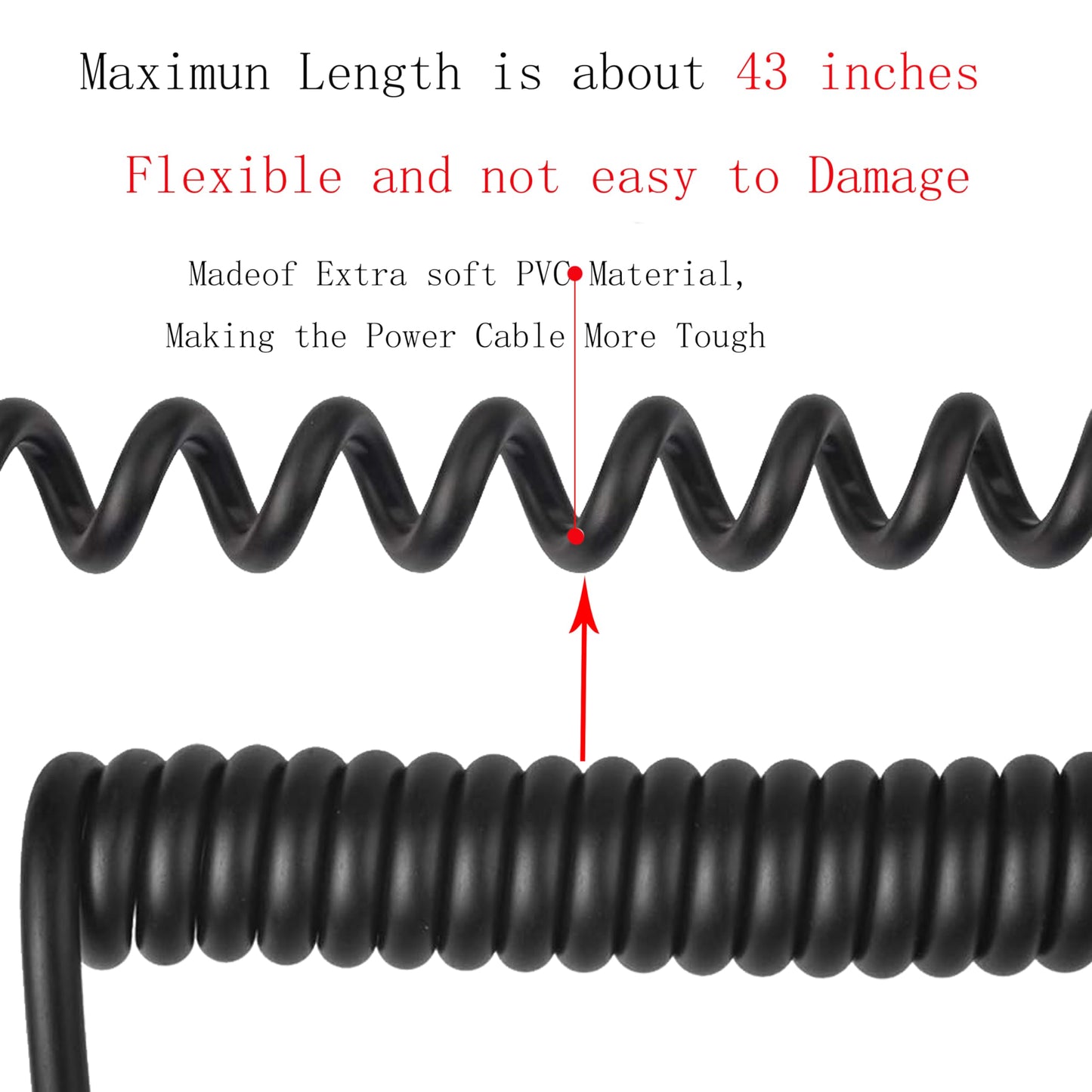 SZYingXian Power Coiled Cable D-tap/P-tap to Locking DC2.5 for SmallHD Monitor DC Power Spring Cable, Atomos Monitor, Touchscreen Hollyland Mars 400s