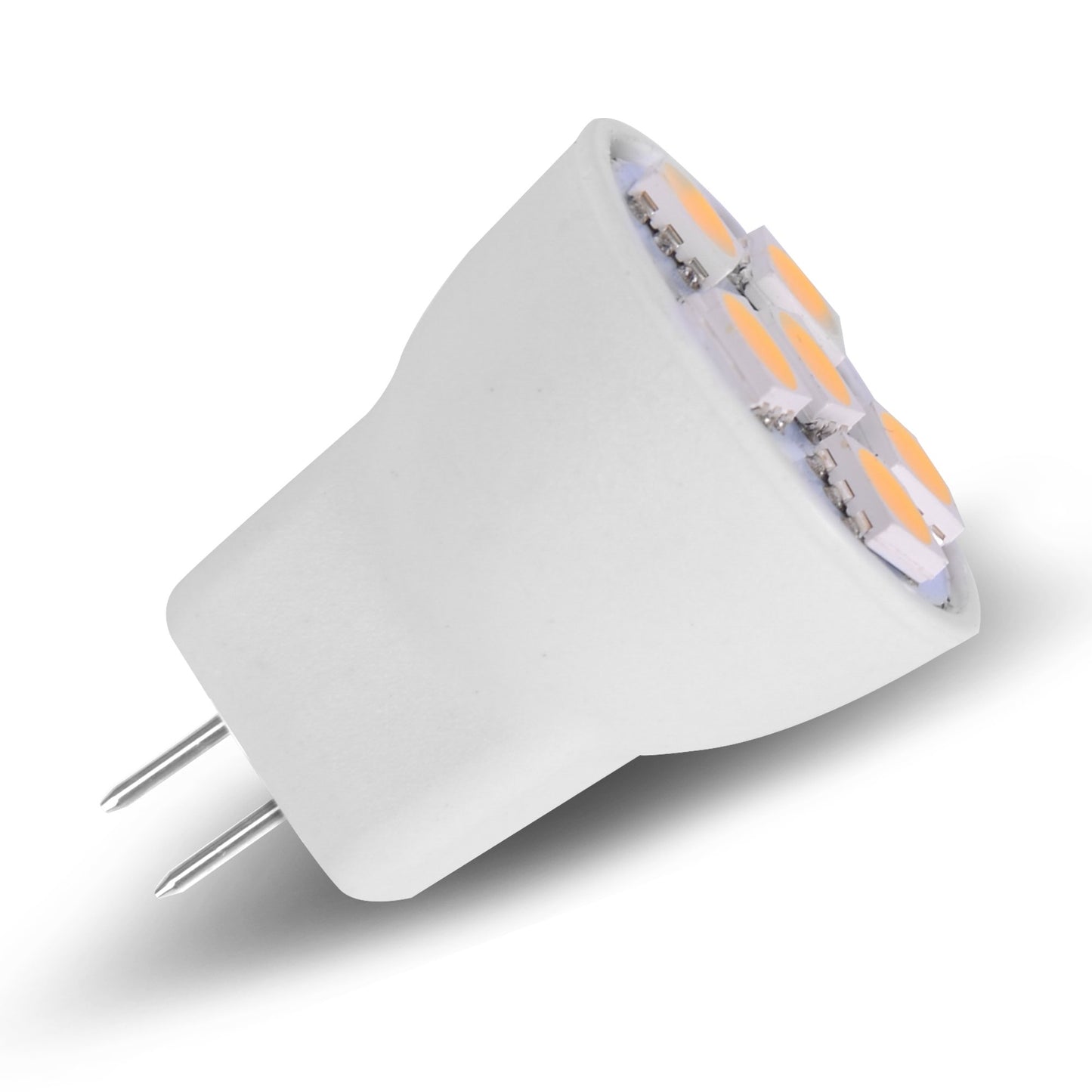 MR8 Light Bulb LED Replacement for Mini Halogen Recessed Lamps 12 Volt 1" Diameter GU4 RV Boat Camper Yacht Train Motor Home Interior Tiny House Ship