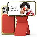 MOFT Phone Tripod Stand Selfie Stick for iPhone, Multi-Angles iPhone Stand, Lightweight & Portable Phone Holder, Strong Magnets, MOVAS Vegan Leather