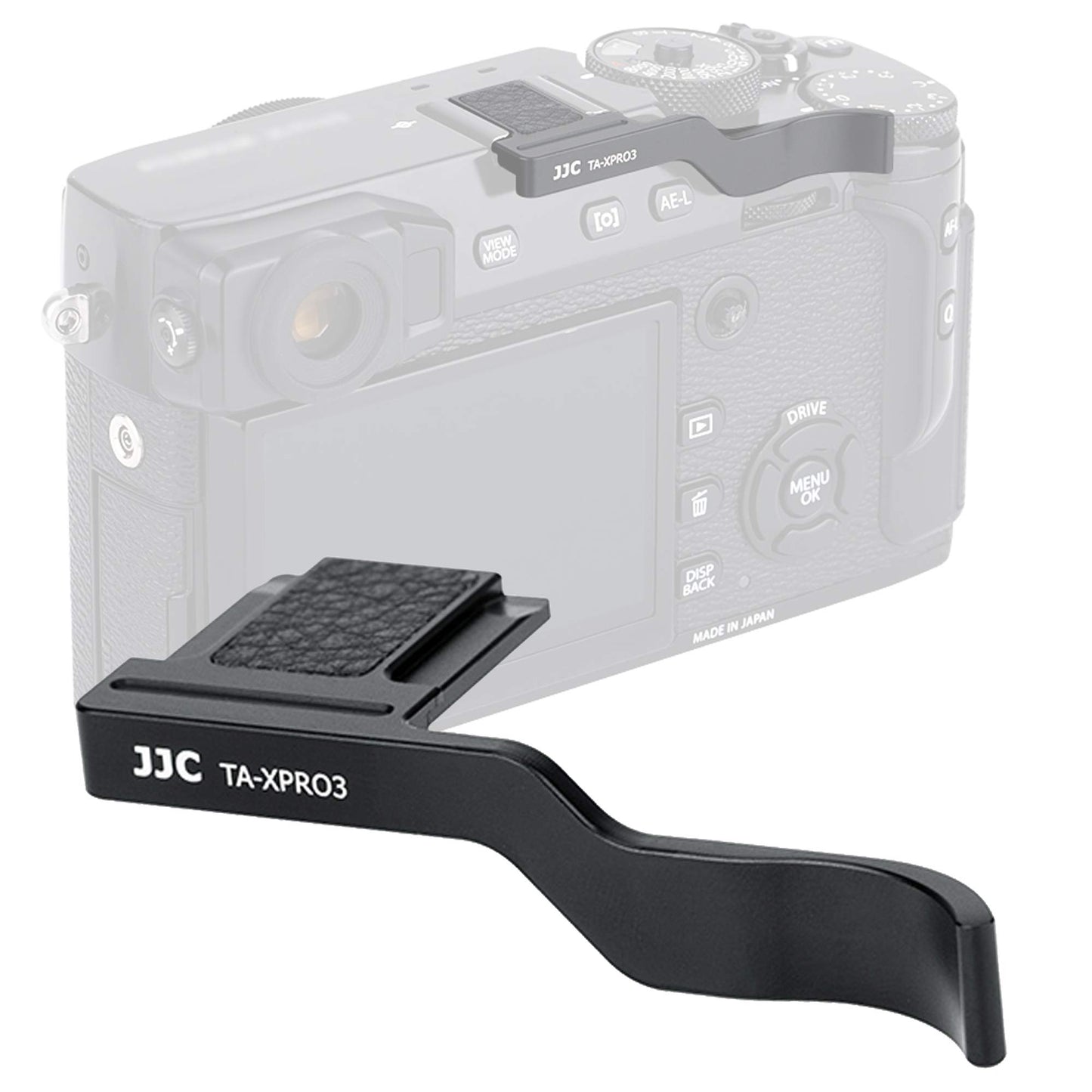 JJC TA-XPRO3 Thumbs Up Grip for Fuji X-Pro3 X-Pro2 X-Pro1 Camera, Hot Shoe Thumb Grip Comaptible with Fujifilm XPro3 XPro2 XPro1, Made of Premium