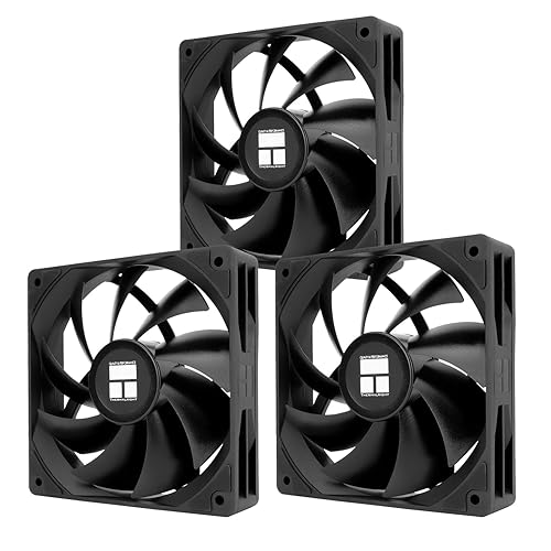 Thermalright TL-C12C-X28 X3 CPU Fan,Black Cooling Fan, PC Fan with 1550RPM Speed,120mm Computer Case Cooler Fan,PWM Control Fan for Case and Liquid