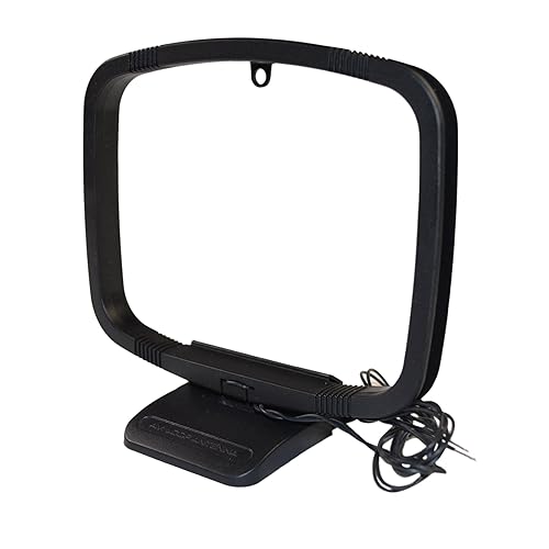 HQRP AM Loop Antenna Aerial Compatible with Indoor Home Audio Receiver + HQRP Coaster