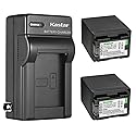 Kastar 2-Pack BP-745 Battery and AC Wall Charger Replacement for Canon VIXIA HF R60 HFR60, VIXIA HF R62 HFR62, VIXIA HF R70 HFR70, VIXIA HF R72 HFR72