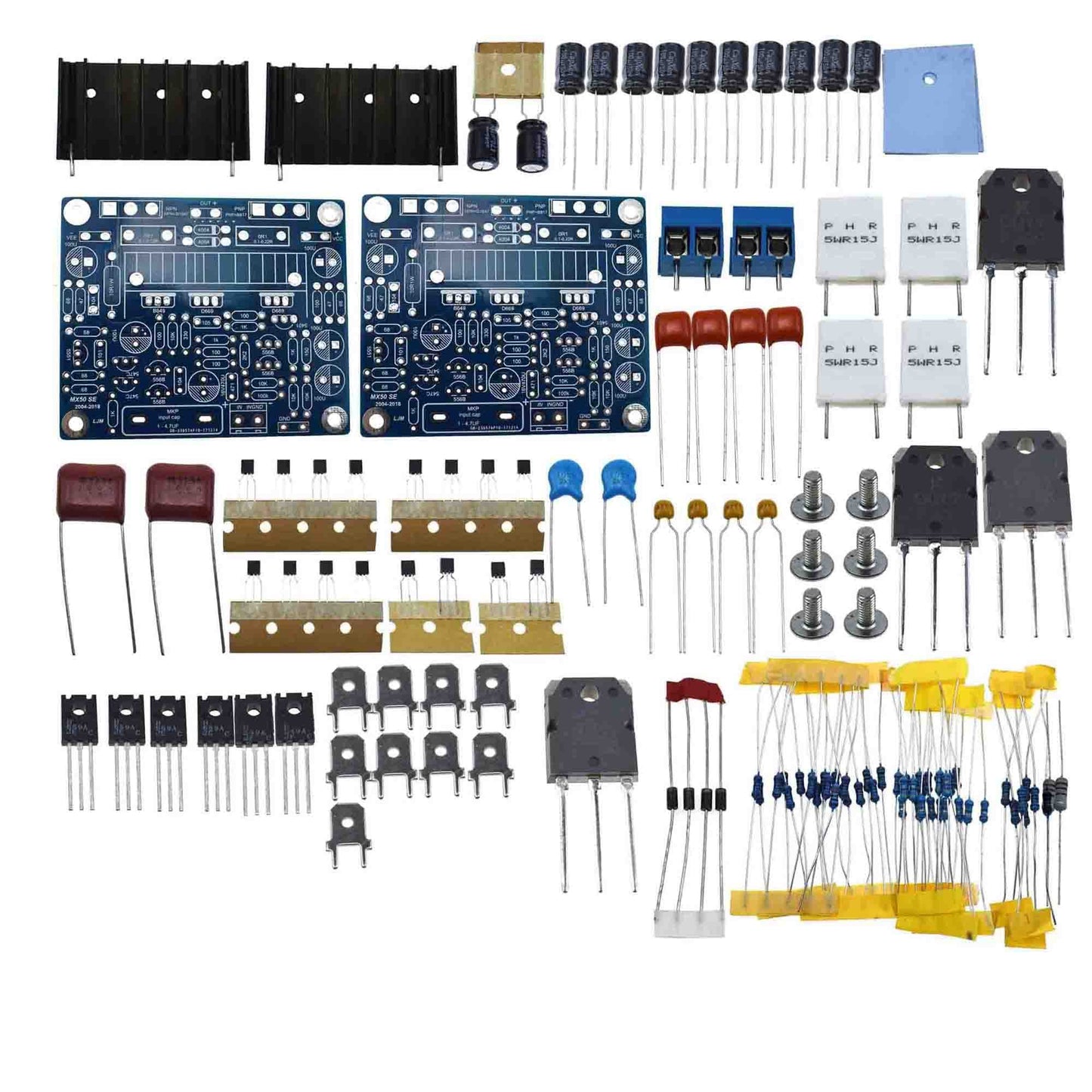 DIY KITS 2PCS MX50 SE 100WX2 Dual Channels Audio Power amplifiers Board D1047 B817 2SA1295 2SC3264 (D1047 B817)