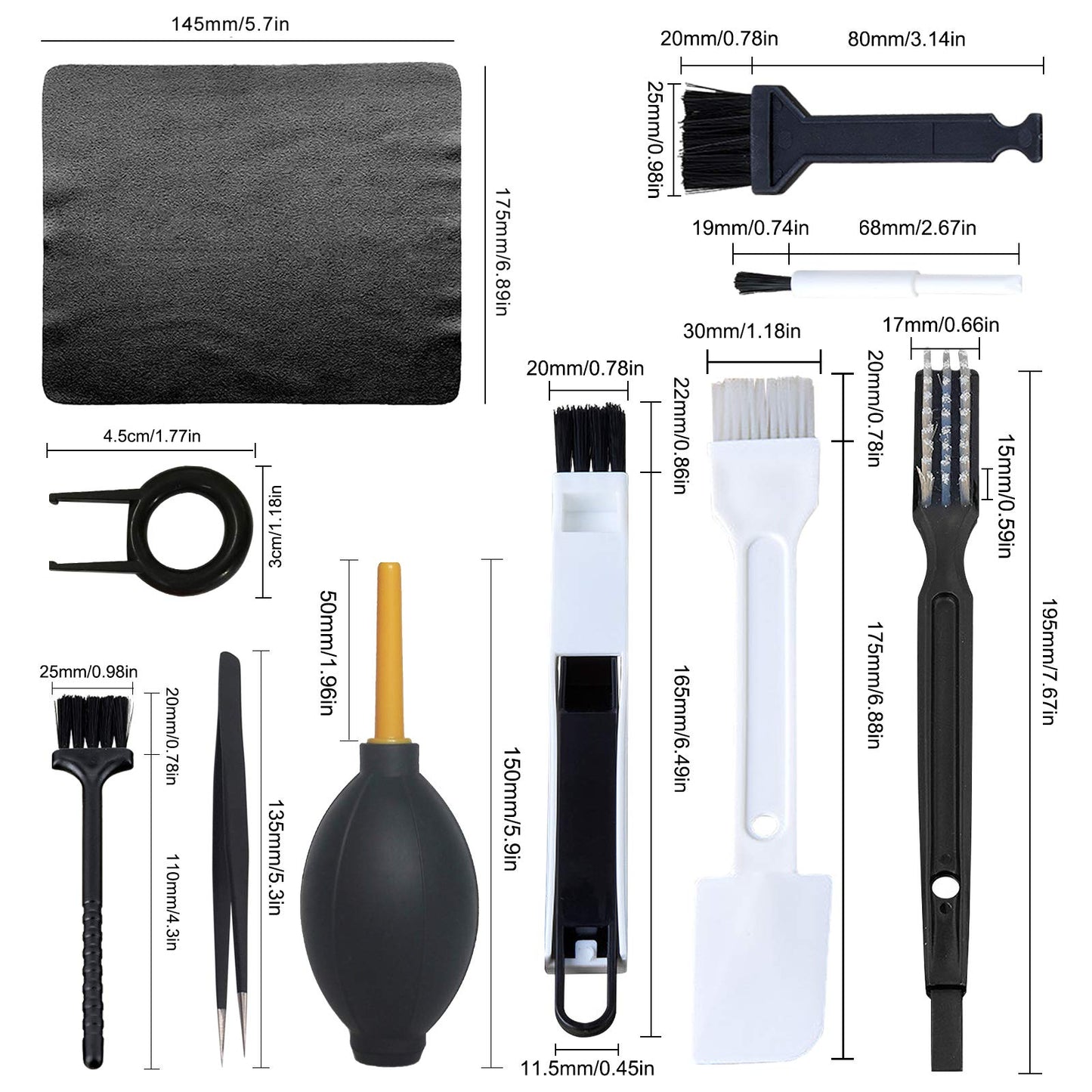 Keyboard Cleaning Brush?Anti Static Brush for Computer Car Player Cleaning Brush Kit Blowing Dust Ball