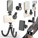 Selfie Tattoo Light Kit,Tattoo Equipment Supplies,Remove Glare LED Tattoo Photography Video Lights with 52mm CPL,Tripod Light,Dual Clips for Video