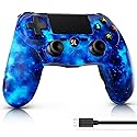 Controller for PS4, Wireless Controller for Sony PlayStation 4/Slim/Pro, Remote Control with Double Vibration, 6-axis Motion Sensor, Speaker, 3.5mm
