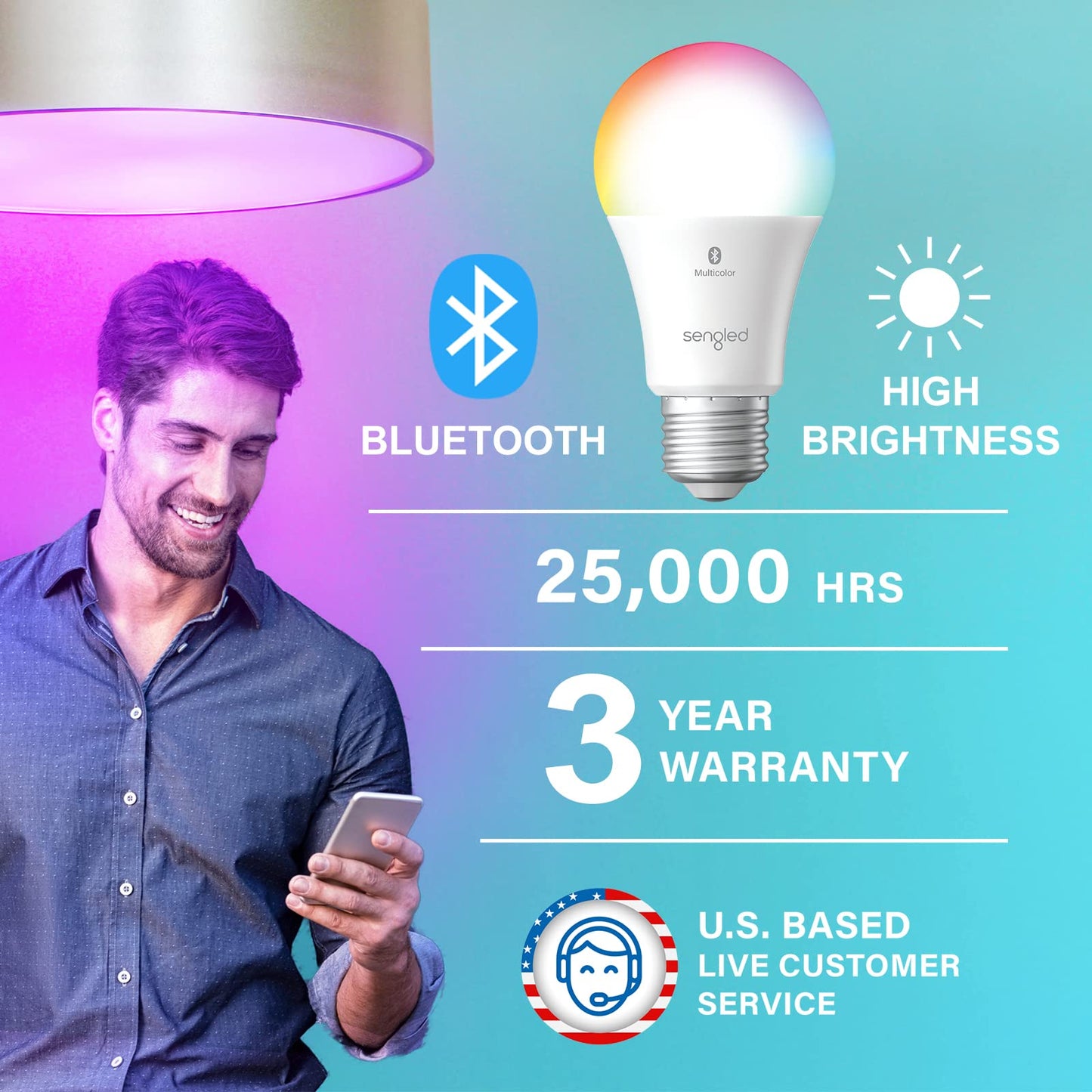 Sengled Bluetooth 75W Color Bulb 4PK