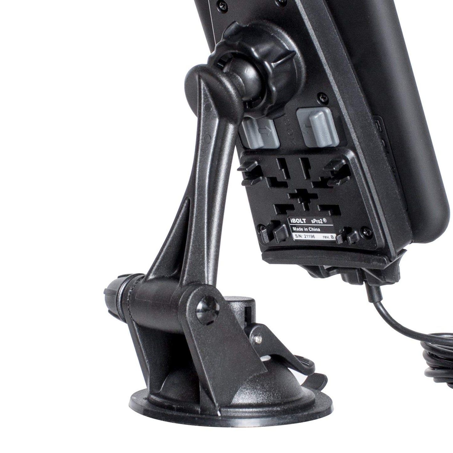 iBOLT Rok 3 Suction Mount with 80mm Dash Disc Works with All iBOLT car Dock Holders and Garmin GPS Devices