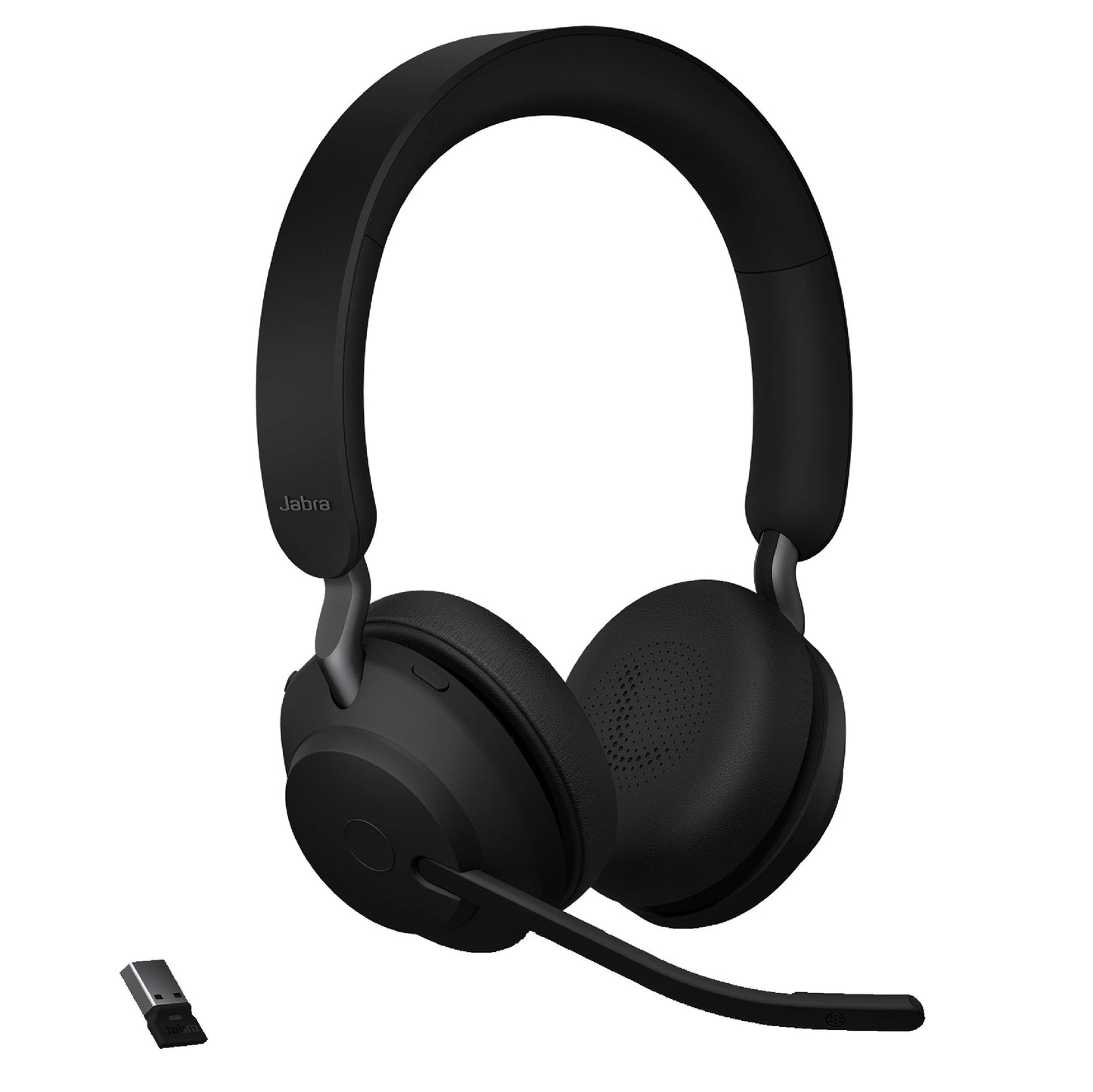 Jabra Evolve2 65 - USB-A MS Teams Stereo with Charging Stand - Black Wireless Headset/Music Headphones
