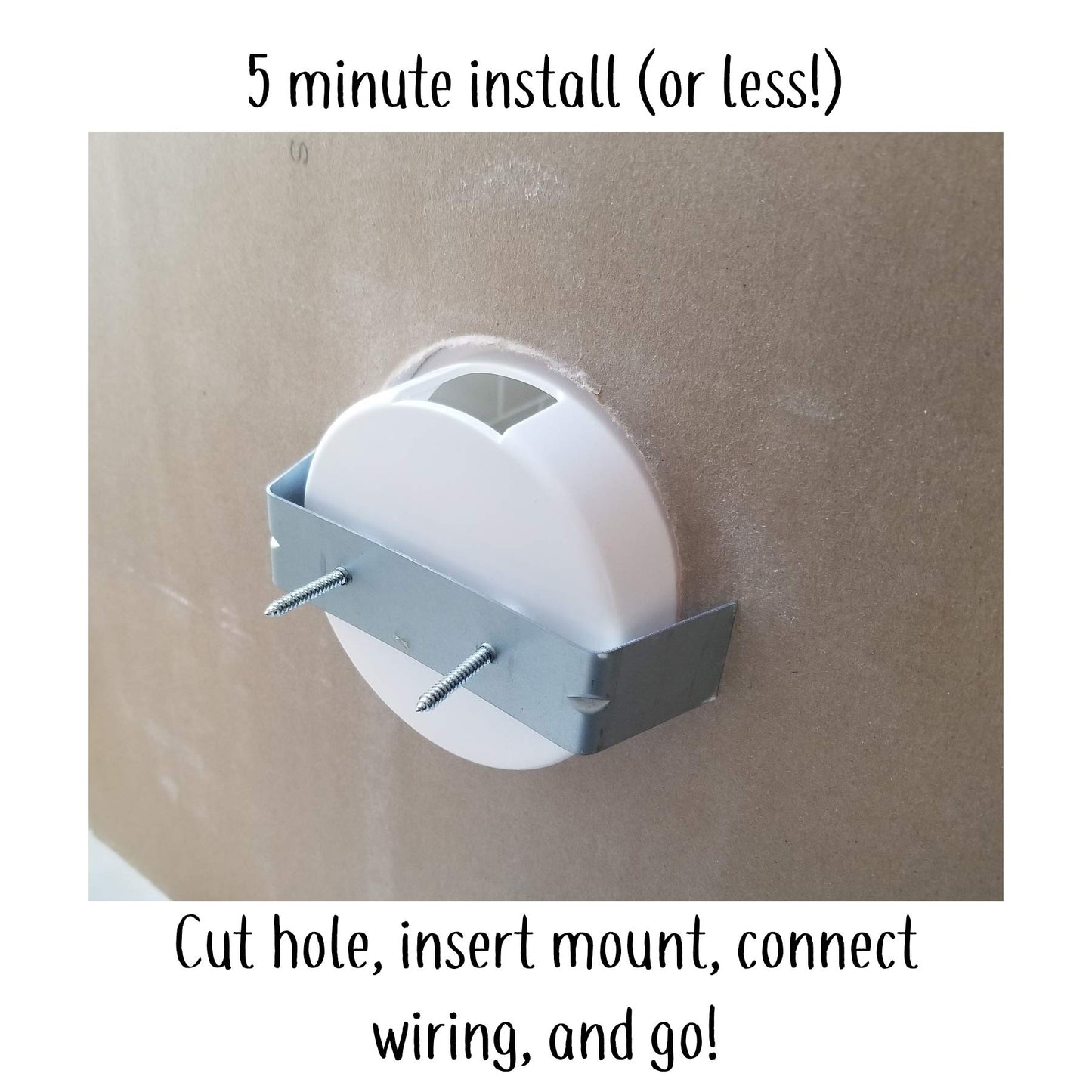 Mount Genie Simple Built-in Wall Mount for Google Nest Mini (2nd Gen) | Award Winning Design | Improves Sound and Appearance | Designed in USA