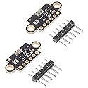 2pcs VL53L0X Time-of-Flight Ranging Sensor Flight Distance Measurement Module VL53L0X ToF Sensor for Arduino(Black)