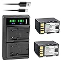 Kastar 2-Pack BN-VF823 Battery and LTD2 USB Charger Replacement for JVC GY-HM180 GY-HM360 GR-D720 GR-D720EK GR-D720EX GR-D720US GR-D721 GR-D721EX