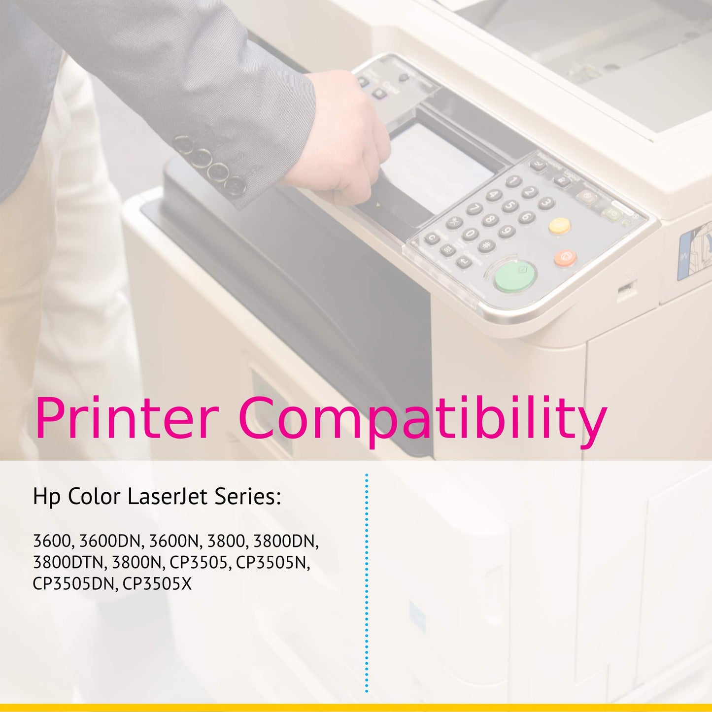 CS Replacement Toner Cartridge Compatible with HP 3505n Q6470A Black 502A Color 3600 3600N 3600DN 3800 3800N 3800DN 3800DTN CP3505 CP3505N CP3505DN