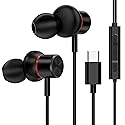 USB C Wired Headphones,【Active Noise Cancelling & One-Click ANC Toggle Button】Ear buds for iPhone 17 16 15 Pro Max USBC Earphones,Hi-Res Sound Type C…
