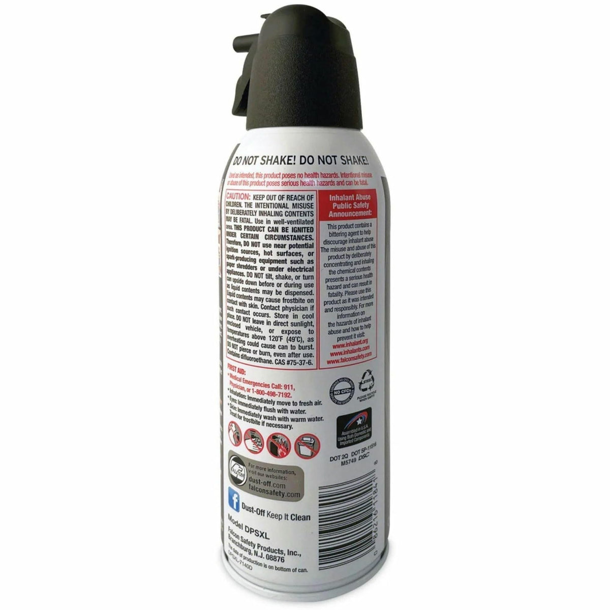 Dust-Off DPSXL Disposable Compressed Gas Duster, 10 oz Can