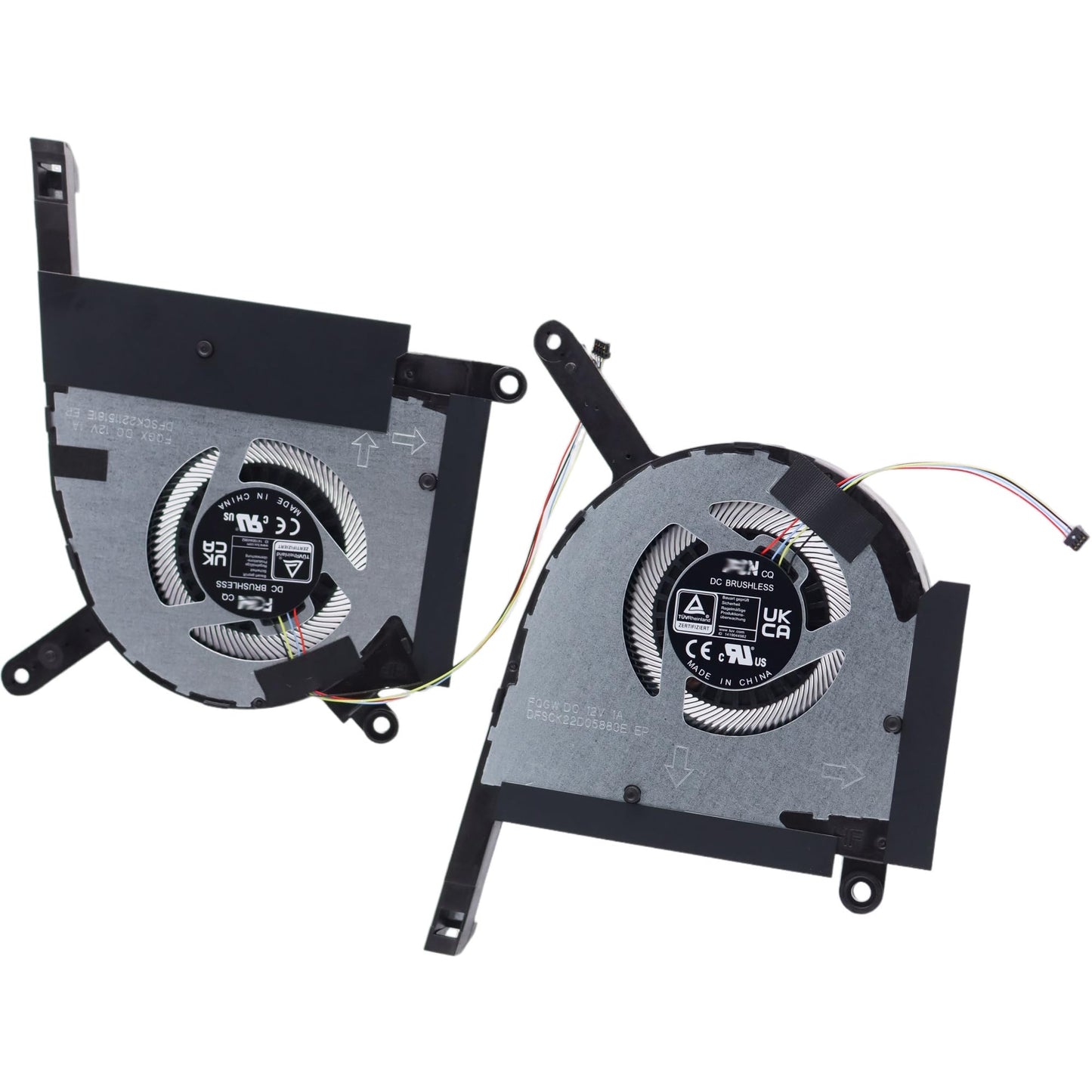 Deal4GO 12V CPU Cooling Fan w/GPU Graphics Fan Replacement for ASUS FX507 FA507 FX707 FA707 FA507RF FA507RC FX507ZM-ES74 FA507NU-DS74
