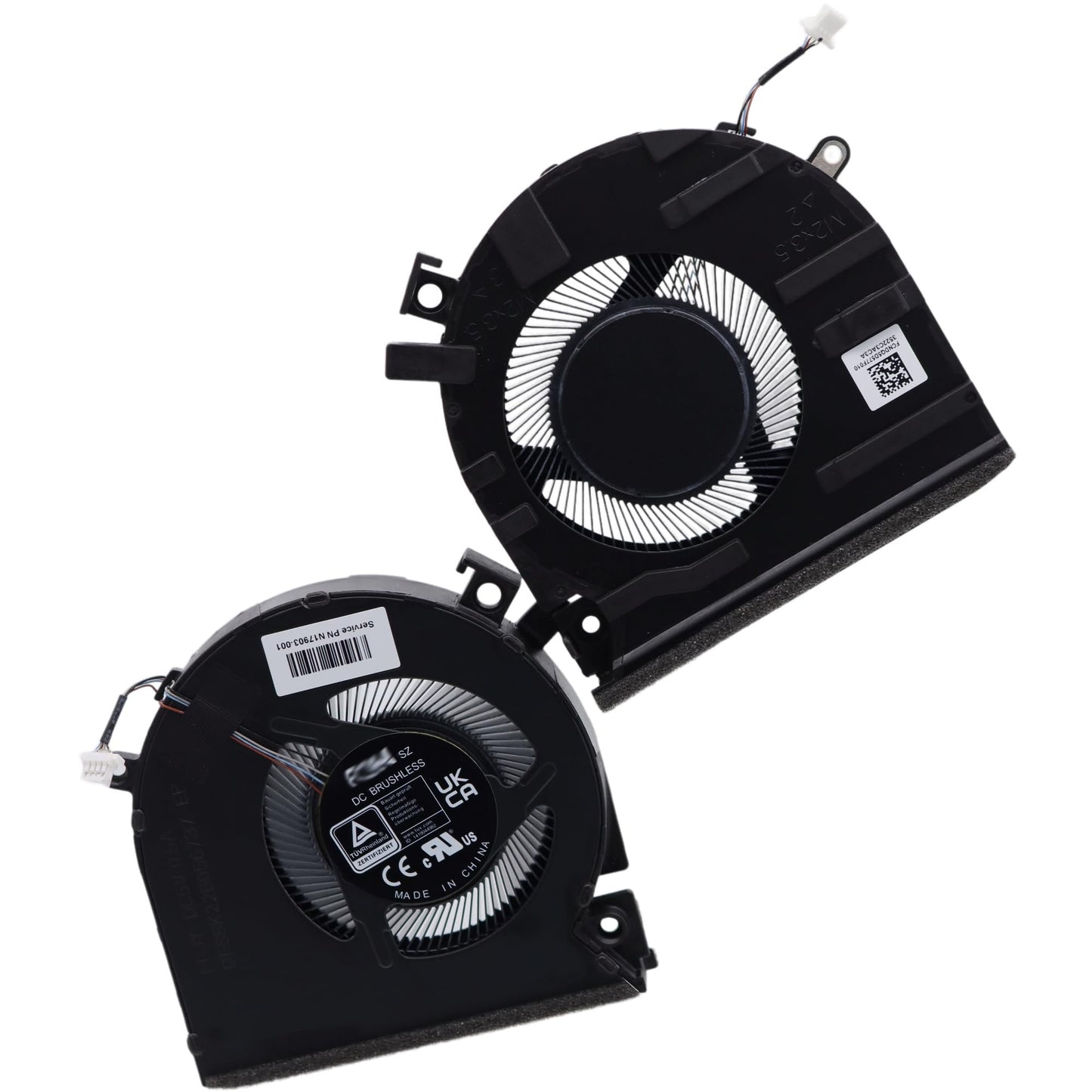 Deal4GO 2-Pack CPU & GPU Graphics Cooling Fan N13304-001 Replacement for HP Victus 15-FA 15-FB 15-FA0025NR 15-FB1013DX 15-FB0028NR, Black