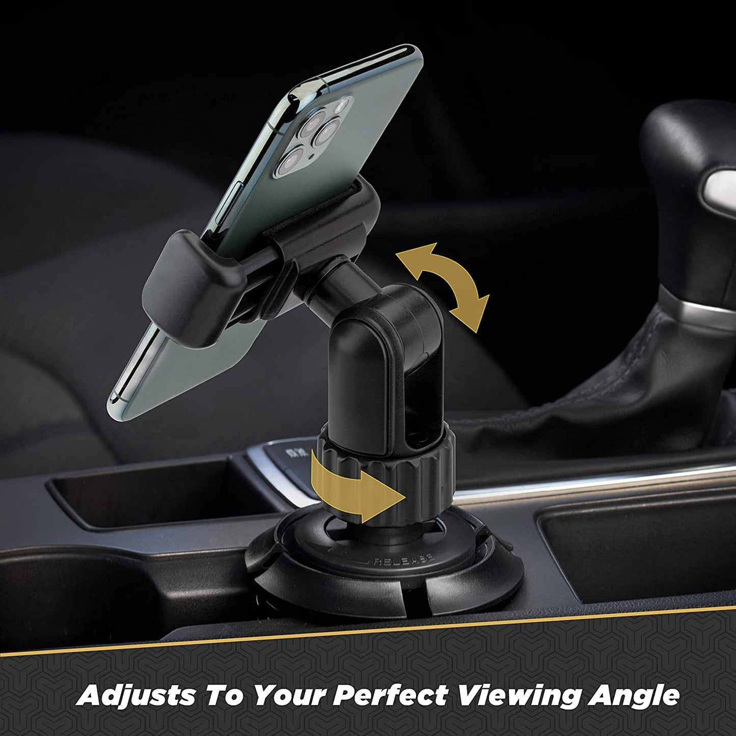 SCOSCHE Industries UHCUPM-SP1 QUICKGRIP Grip Clip Universal Cup Holder Phone Mount - BL