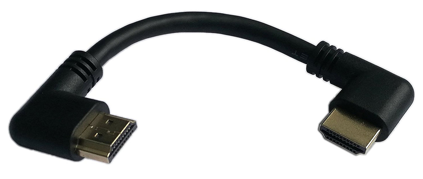 zdyCGTime 5 Inch HDMI Right Angle 90 Degree Vertical Right Cable -Supports 4K@60Hz, High Speed, HDMI 2.0 Ready - UHD, Ethernet & Audio Return - Video