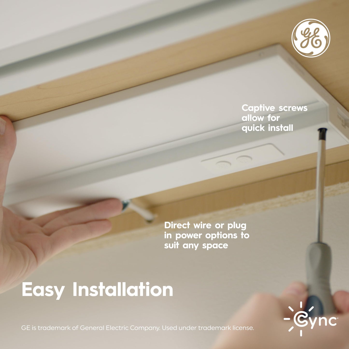 GE Cync Reveal HD+ Smart Undercabinet Light, Color Changing, 18-in