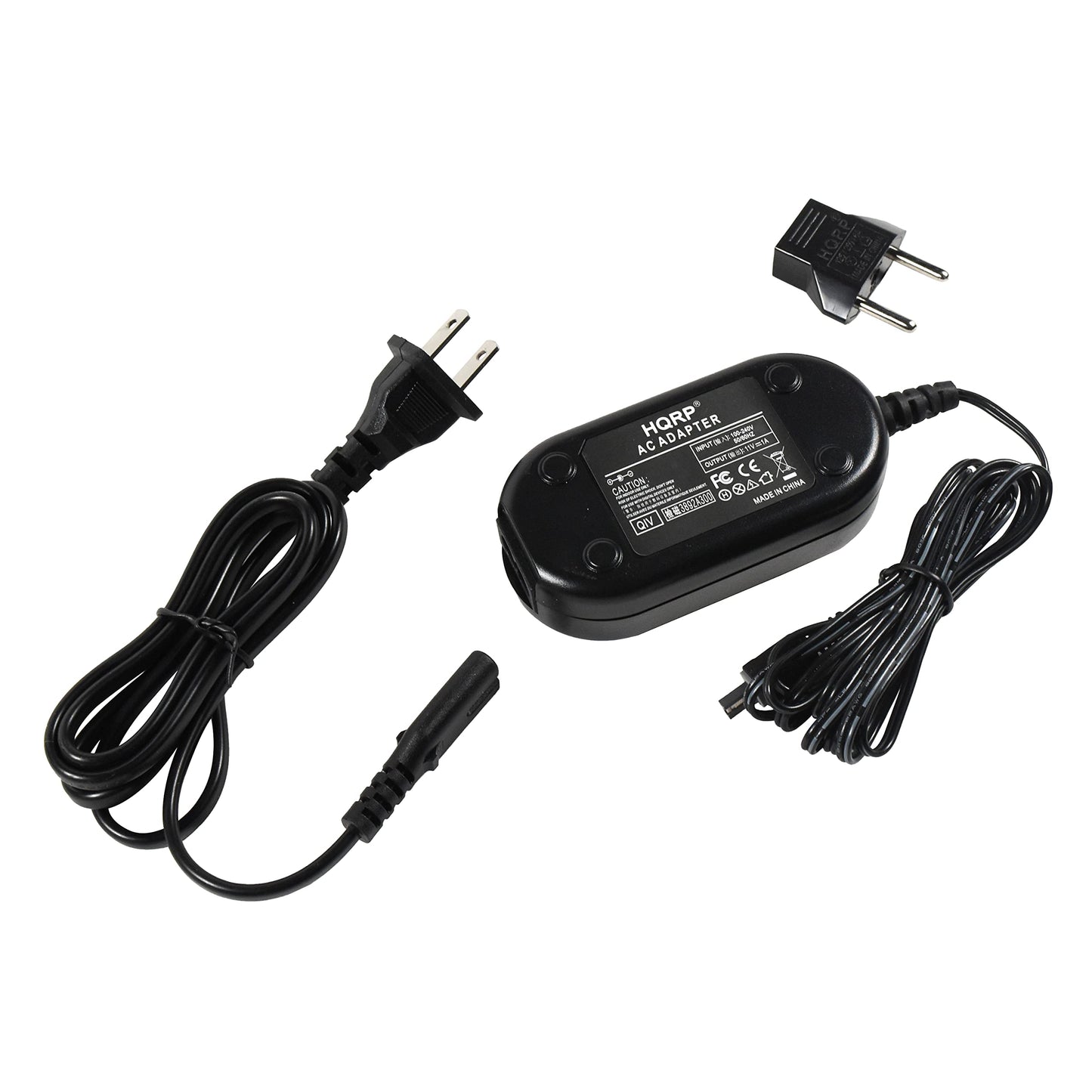 HQRP Replacement AC Adapter/Charger Compatible with JVC GR-D270U / GRD270U Camcorder with USA Cord & Euro Plug Adapter