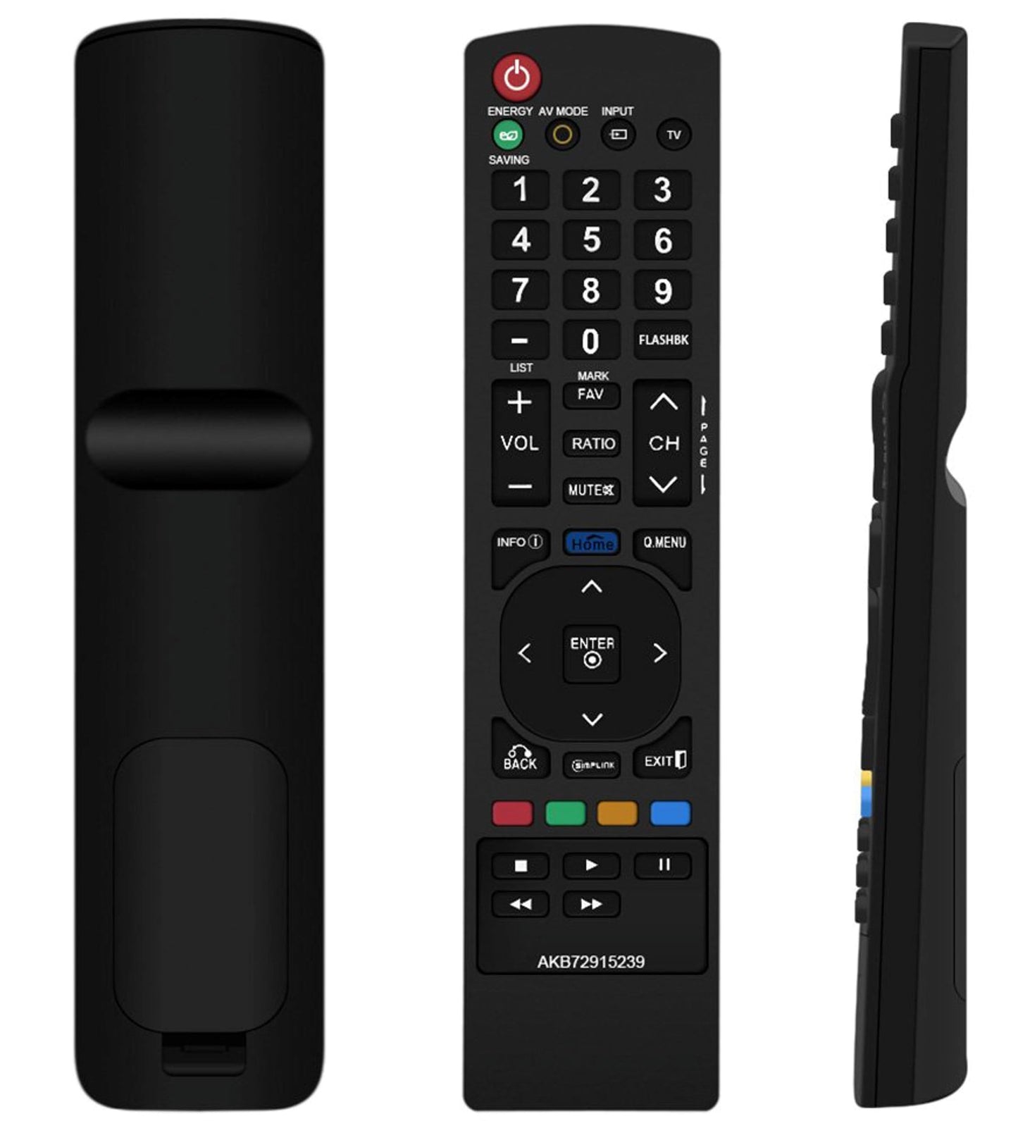 New AKB72915239 Remote Control Replacement for Smart LG TV 22LV2500 26LV2500 32LK330 32LK450 32LK450 32LV2500 32LV3400 32LV3500 37LK450 37LV3500