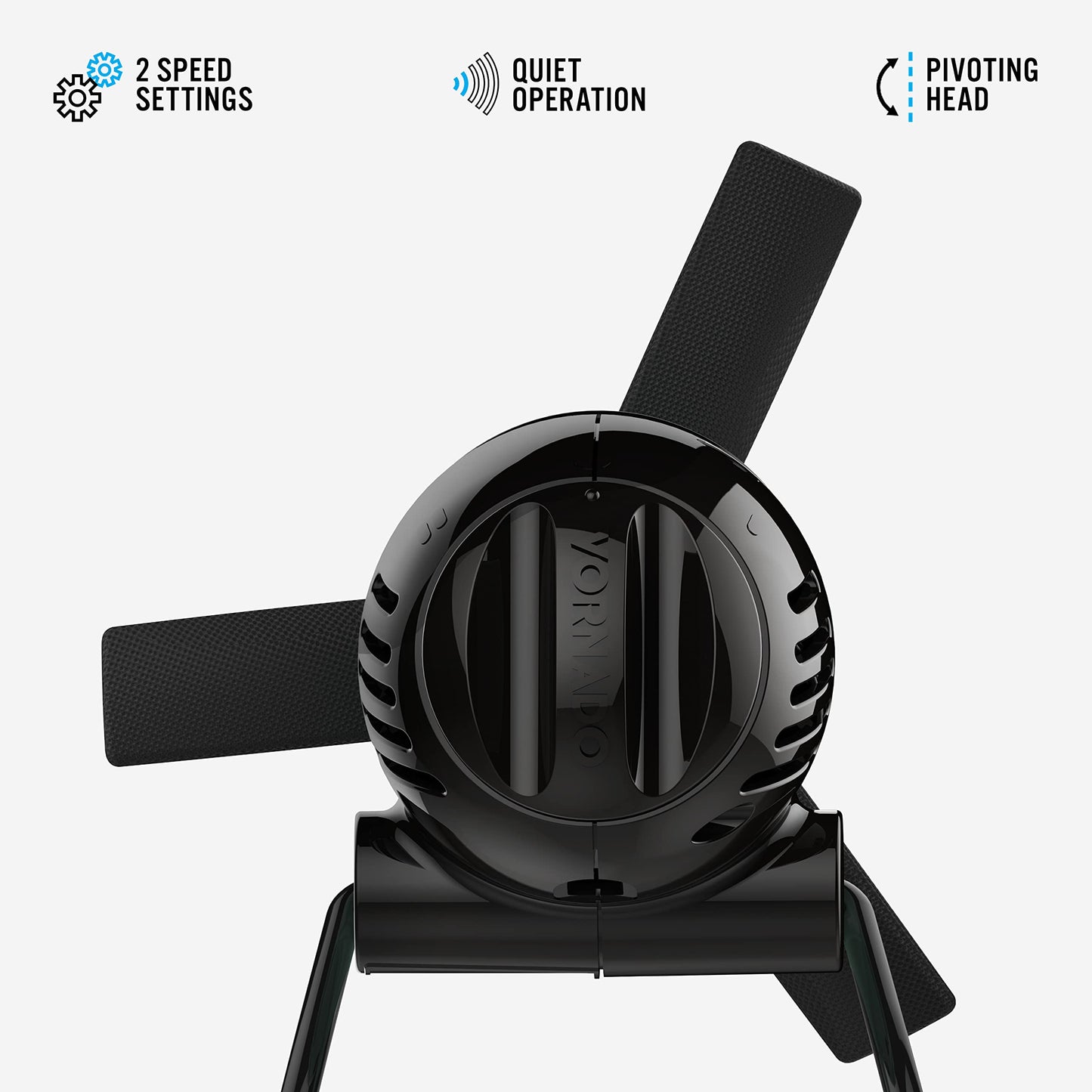 Vornado Zippi Small Personal Fan, Foldable Cooling for Desk, 2 Speed Settings, Soft Nylon Blades, Directable Airflow, Compact Design, Perfect Fan