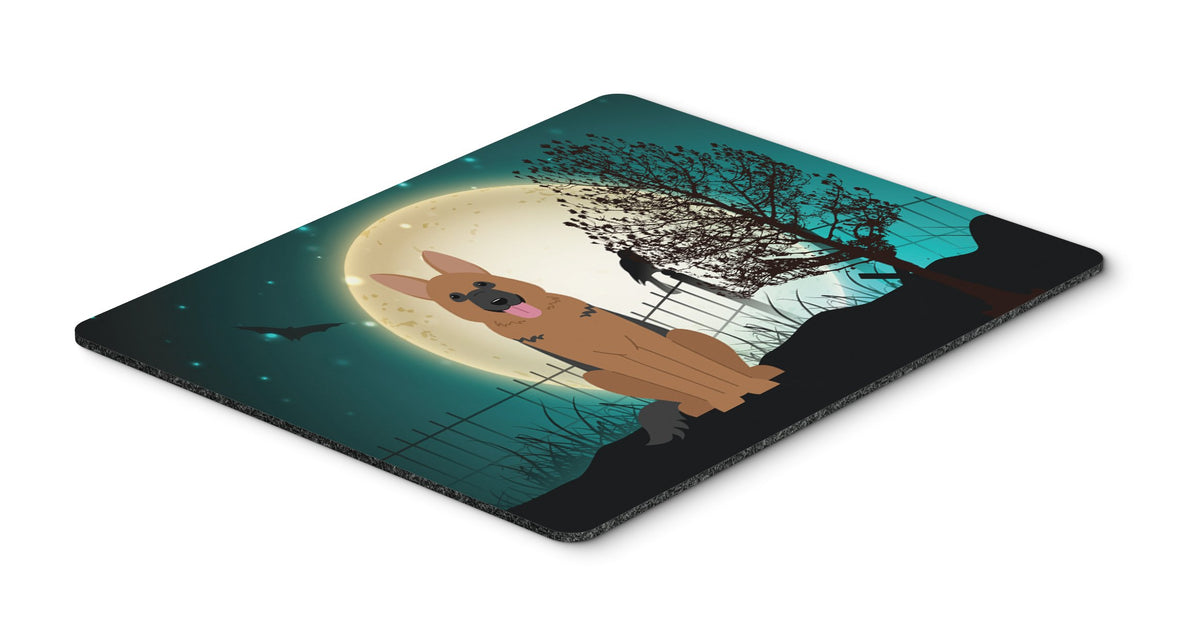 Caroline's Treasures BB2257MP Halloween Scary German Shepherd Mouse Pad, Hot Pad or Trivet for Home Office Gaming Working Computers Laptop Mouse