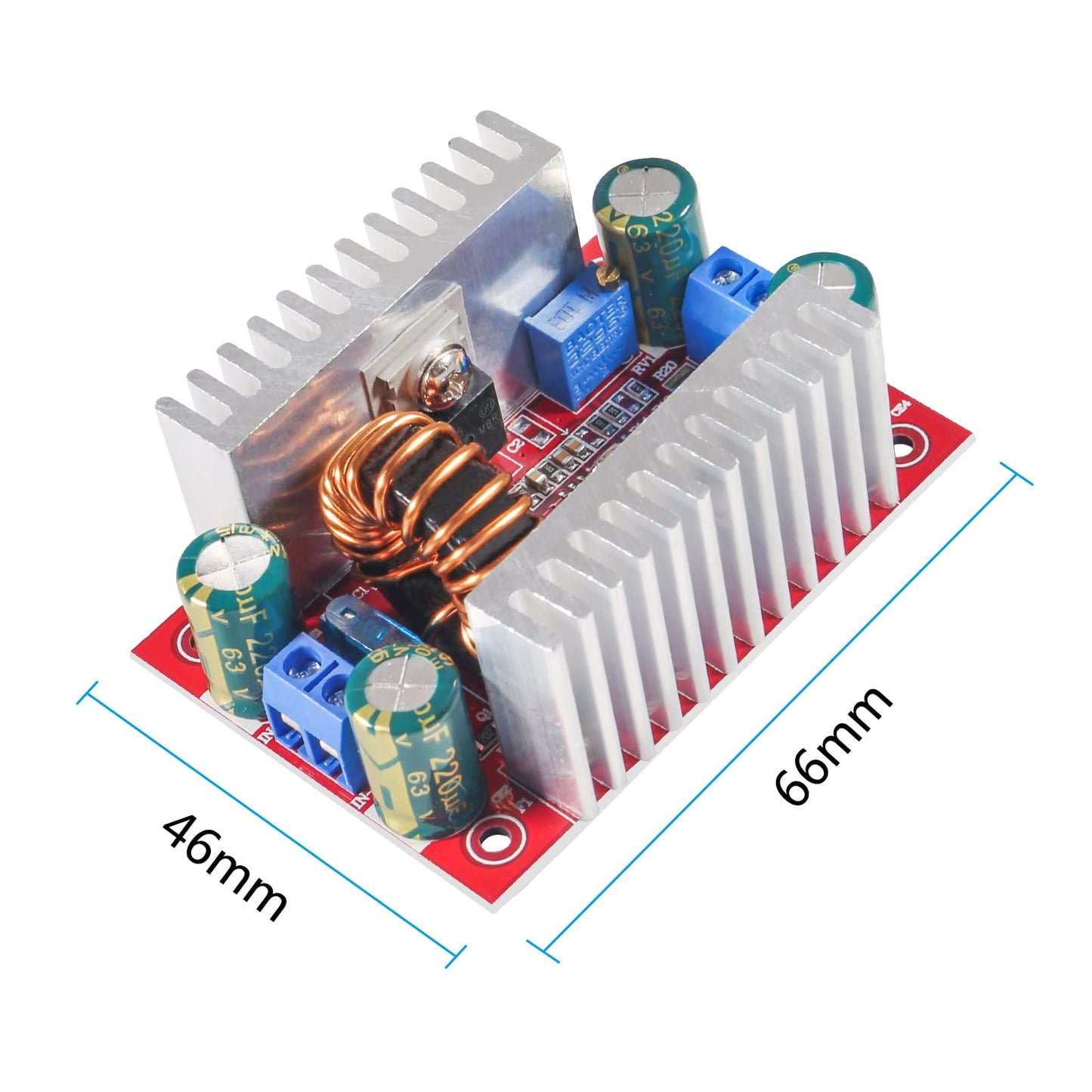 QCCAN 3PCS DC 400W 15A Step-up Module Boost Converter Constant Current Power Supply LED Driver 8.5-50V to 10-60V Voltage Charger Step Up Module