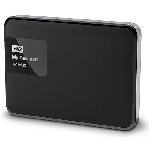 WD 1TB Black My Passport for Mac Portable External Hard Drive - USB 3.0 - WDBJBS0010BSL-NESN