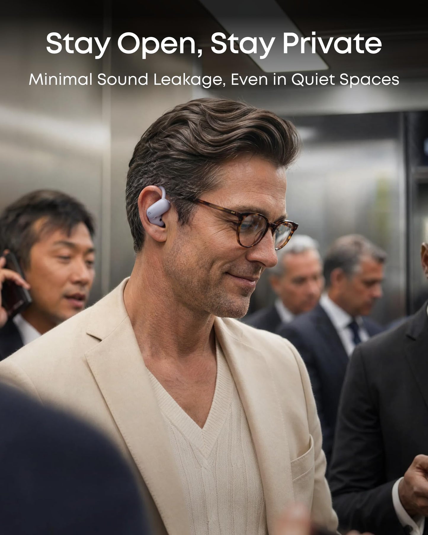Soundcore AeroFit 2 Pro by Anker Open Ear Earbuds Active Noise Cancellation