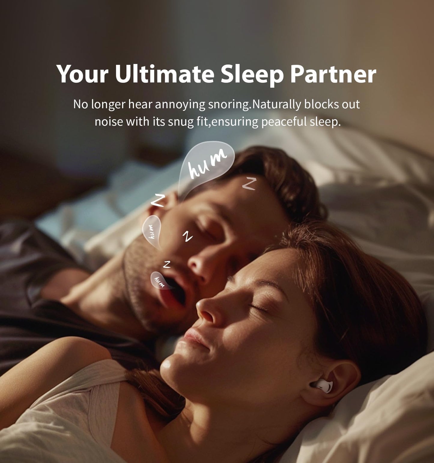 Invisible Sleep Headphones,Sleep Earbuds for Side Sleepers,Small Comfortable Fit Noise Blocking Sleep Ear Buds,Bluetooth 5.3 Wireless Earbuds, in-Ear