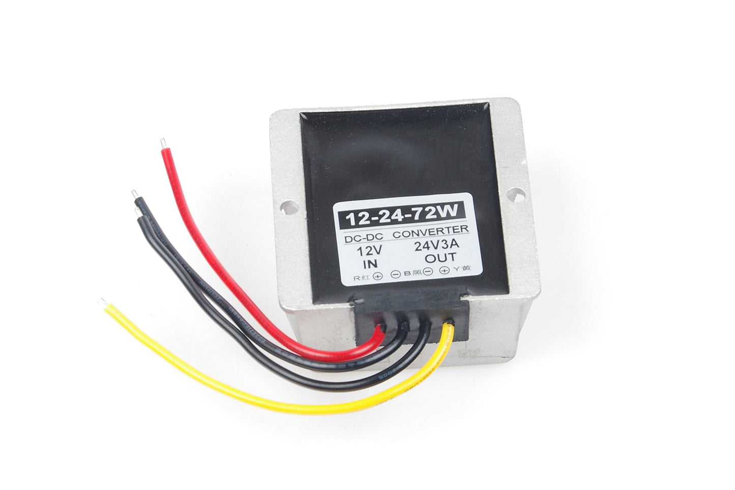 KNACRO DC/DC Converter 12V (9V - 23V) Step Up to DC 24V 3A 72W Power Supply Module Waterproof Metal Shell