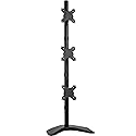 VIVO Triple Vertical LCD Monitor Height Adjustable Desk Mount Stand for 3 Screens up to 27 inches STAND-V003D