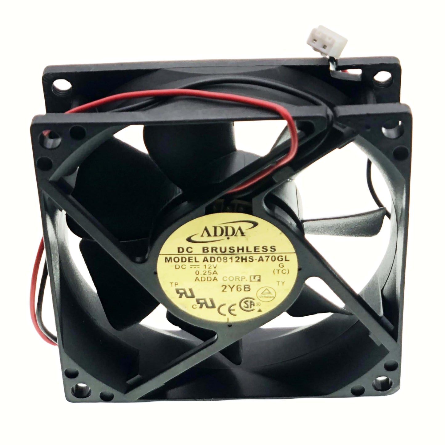 for ADDA AD0812HS-A70GL Cooling Fan, DC12V 0.25A 8025 Chassis Power Supply Fan 80x80x25mm